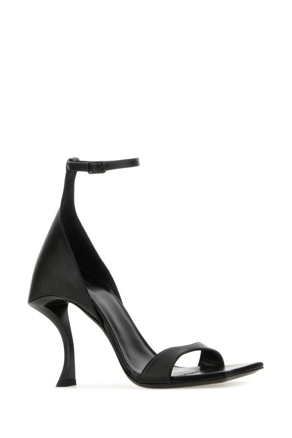 BALENCIAGA | Black leather Hourglass sandals