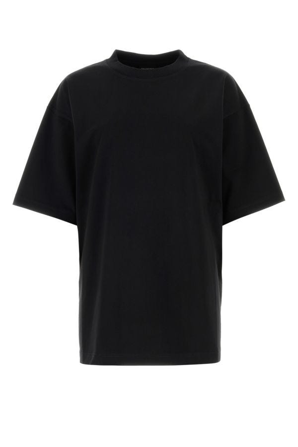 BALENCIAGA | Black cotton oversize t-shirt