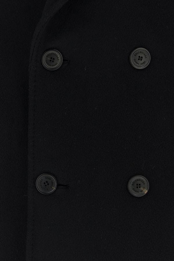 BALENCIAGA | Black wool oversize coat
