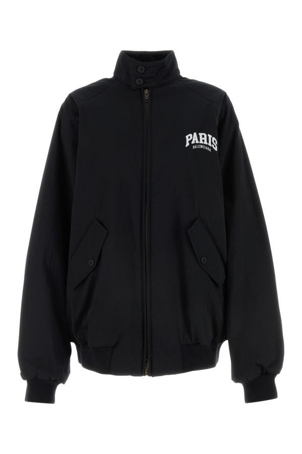 BALENCIAGA | Black cotton oversize jacket