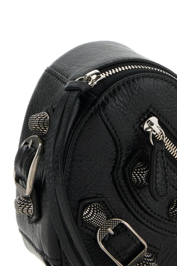BALENCIAGA | Black leather Le Cagone Heart jewel case