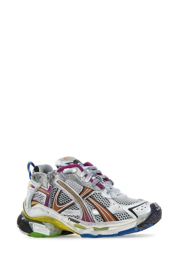 BALENCIAGA | Multicolor fabric and rubber Runner sneakers