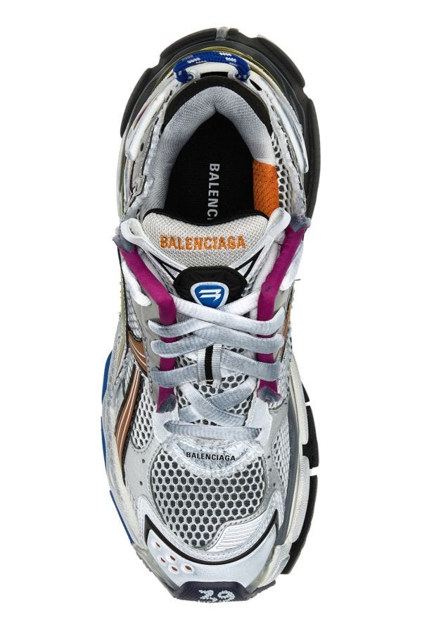 BALENCIAGA | Multicolor fabric and rubber Runner sneakers