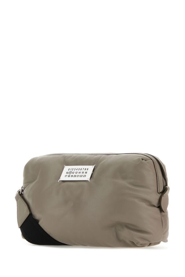 MAISON MARGIELA | Grey nappa leather Glam Slam clutch