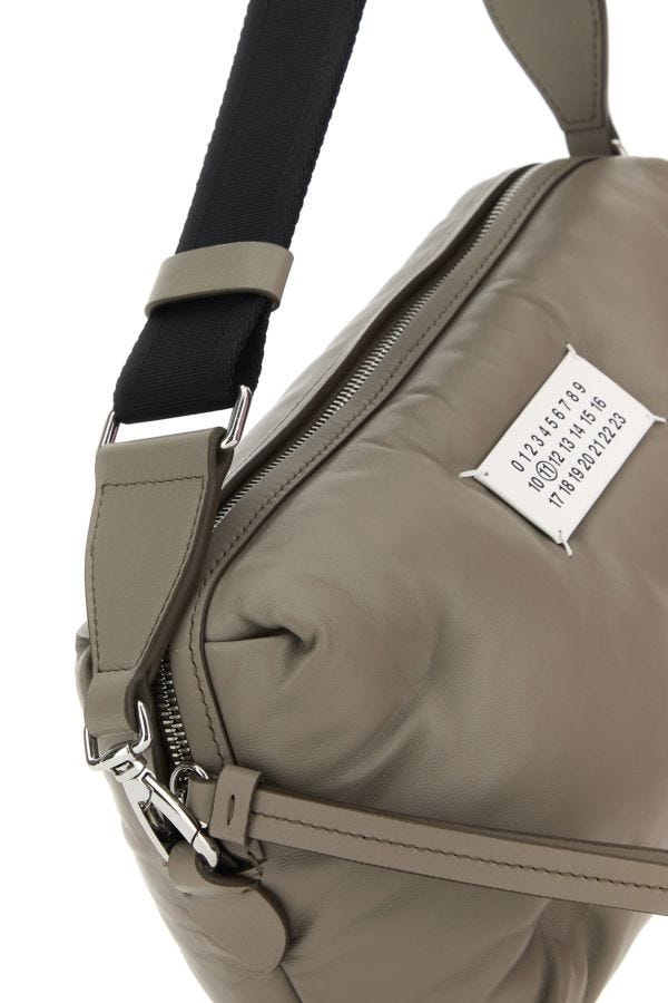 MAISON MARGIELA | Grey nappa leather Glam Slam clutch