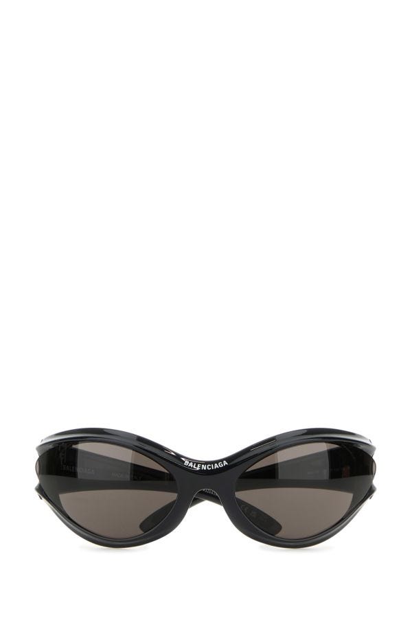 BALENCIAGA | Black acetate Dynamo Round sunglasses