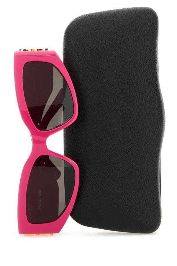 BALENCIAGA | Fuchsia acetate Bossy Cat sunglasses