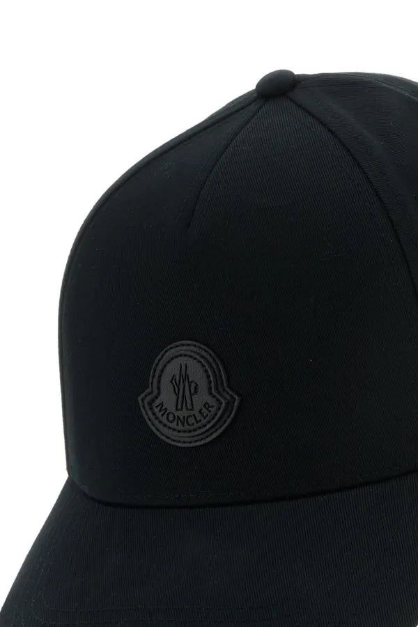MONCLER | ブラックコットンベースボールキャップ