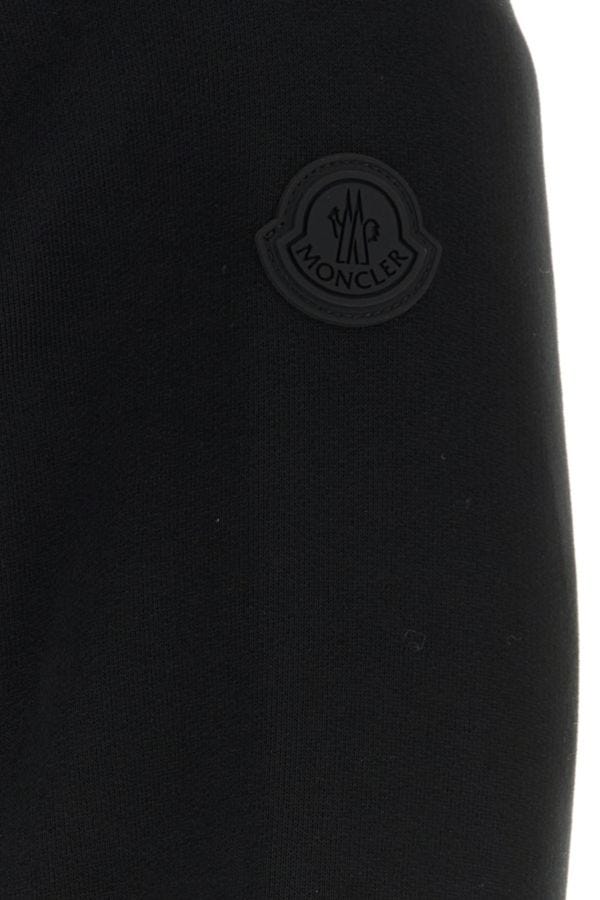 MONCLER | Black cotton and nylon Zip Up jacket