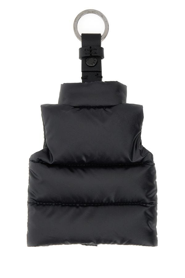 MONCLER | Black polyester key ring