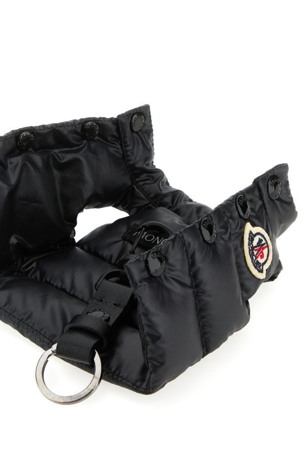 MONCLER | Black polyester key ring