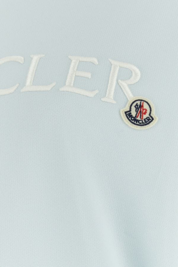 MONCLER | Pastel light blue cotton sweatshirt