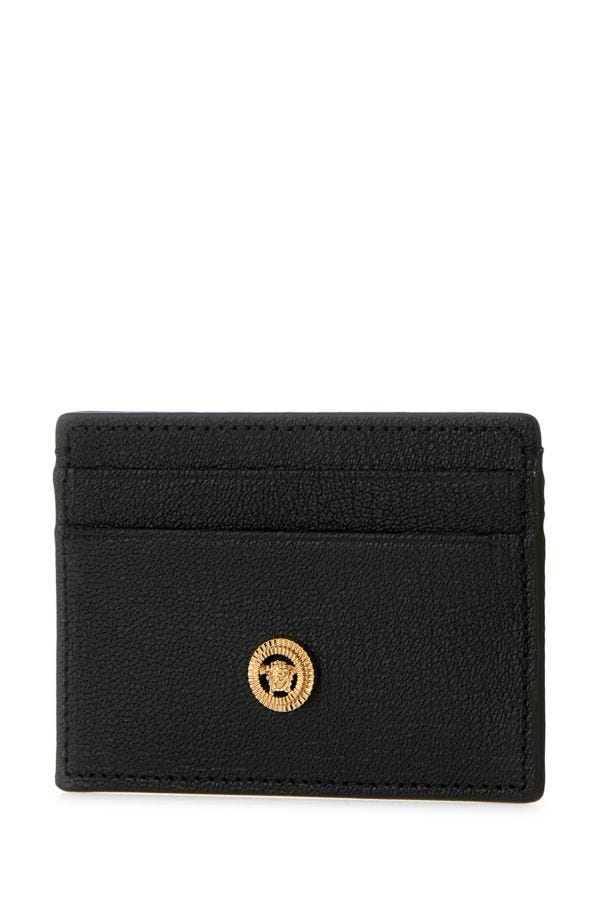 VERSACE | Black leather Medusa Biggie card holder