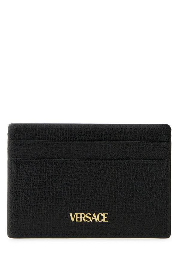 VERSACE | Black leather Medusa Biggie card holder