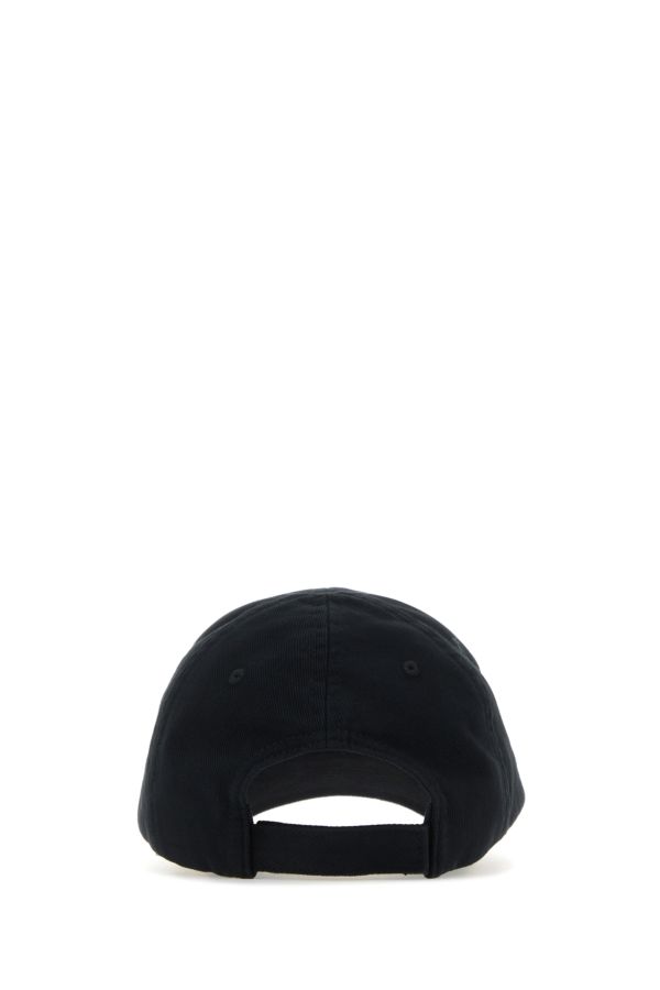 BALENCIAGA | Black drill Politico Stencil baseball cap