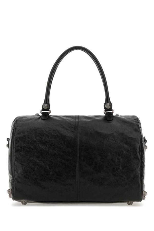 BALENCIAGA | Black nappa leather Le Cagole shopping bag