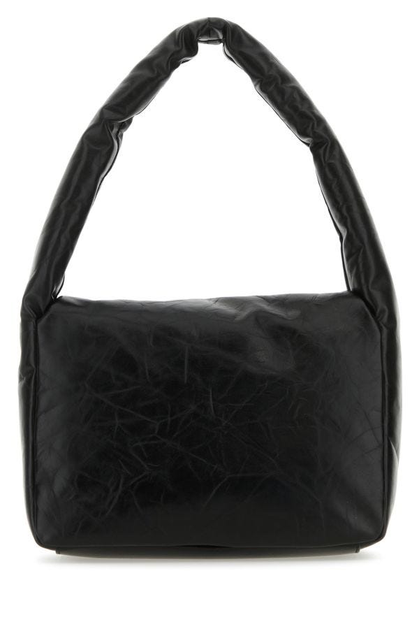 BALENCIAGA | Black nappa leather small Monaco shoulder bag