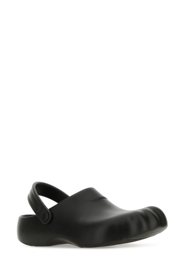BALENCIAGA | Black rubber Sunday sandals