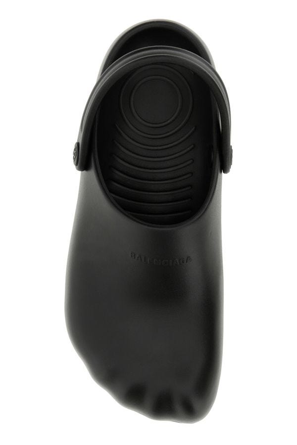 BALENCIAGA | Black rubber Sunday sandals