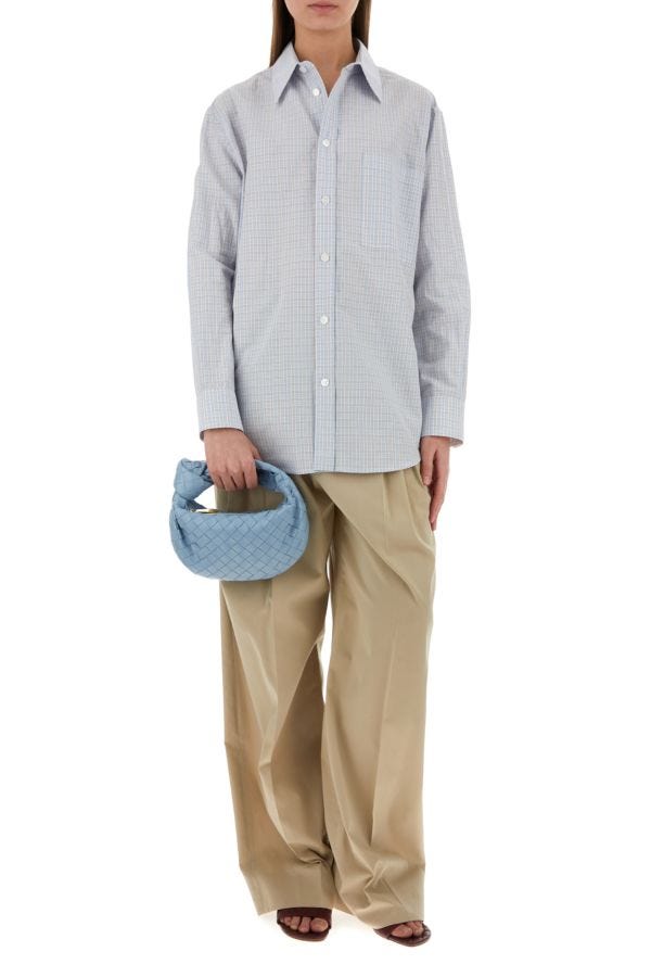 BOTTEGA VENETA | Powder blue nappa leather mini Jodie handbag