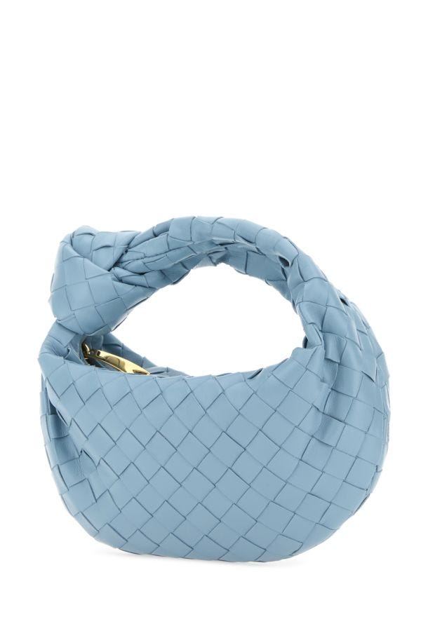 BOTTEGA VENETA | Powder blue nappa leather mini Jodie handbag