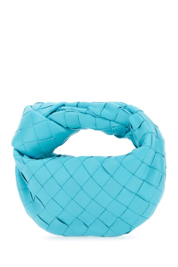 BOTTEGA VENETA | Turquoise nappa leather Candy Jodie handbag