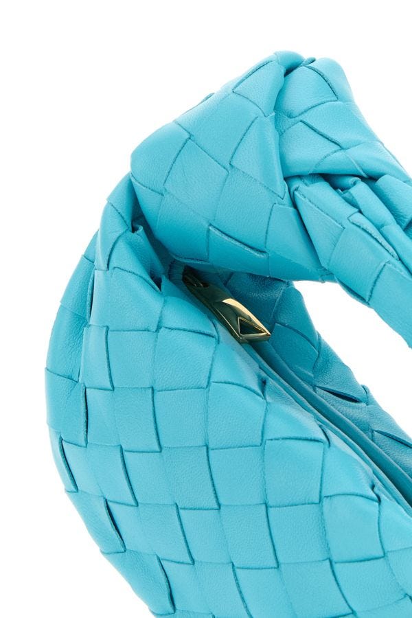 BOTTEGA VENETA | Turquoise nappa leather Candy Jodie handbag