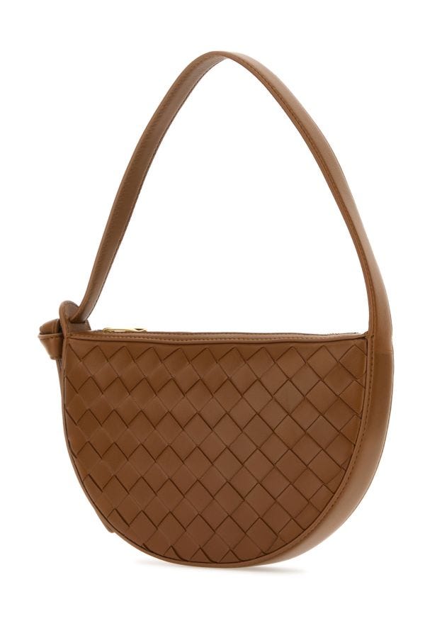 BOTTEGA VENETA | Caramel leather Mini Sunrise shoulder bag
