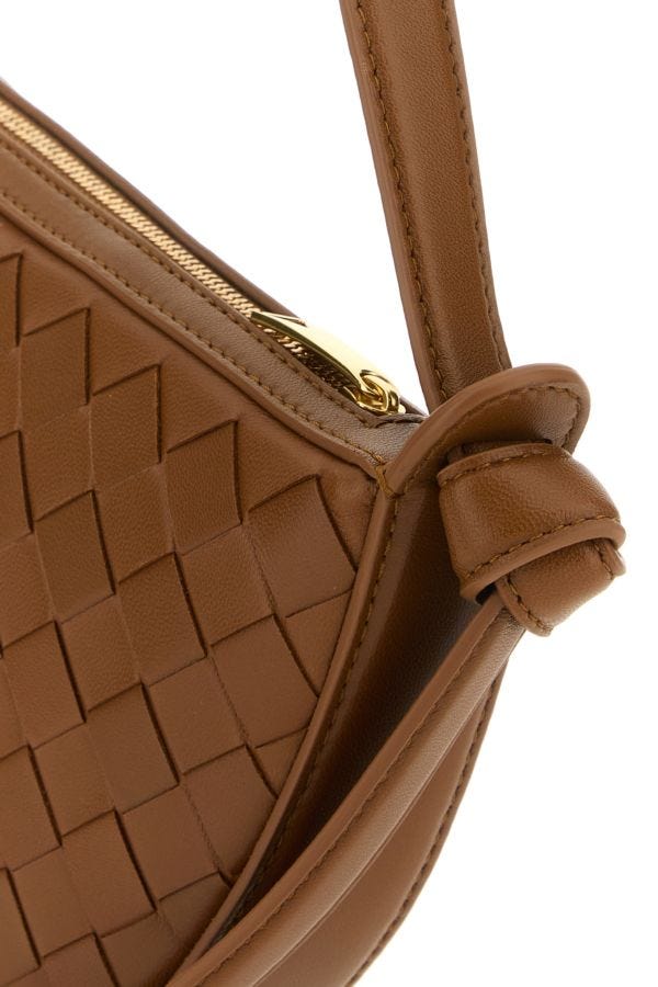 BOTTEGA VENETA | Caramel leather Mini Sunrise shoulder bag