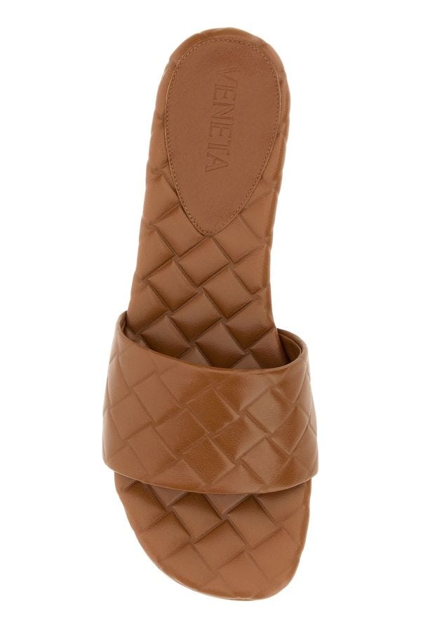 BOTTEGA VENETA | Brown leather Amy slippers