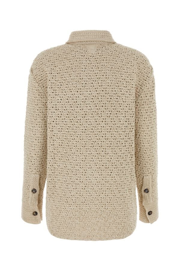 BOTTEGA VENETA | Sand crochet shirt