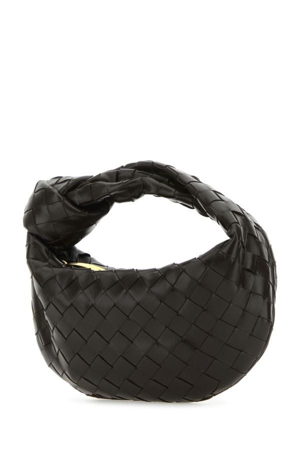 BOTTEGA VENETA | Dark brown nappa leather mini Jodie handbag