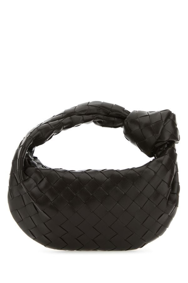 BOTTEGA VENETA | Dark brown nappa leather mini Jodie handbag
