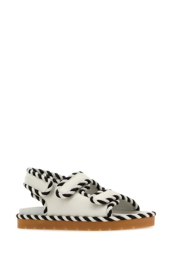 BOTTEGA VENETA | Two-tone nappa leather Jack sandals