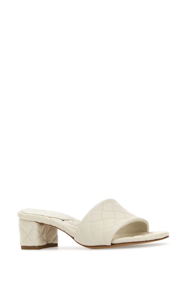 BOTTEGA VENETA | White nappa leather Amy mules