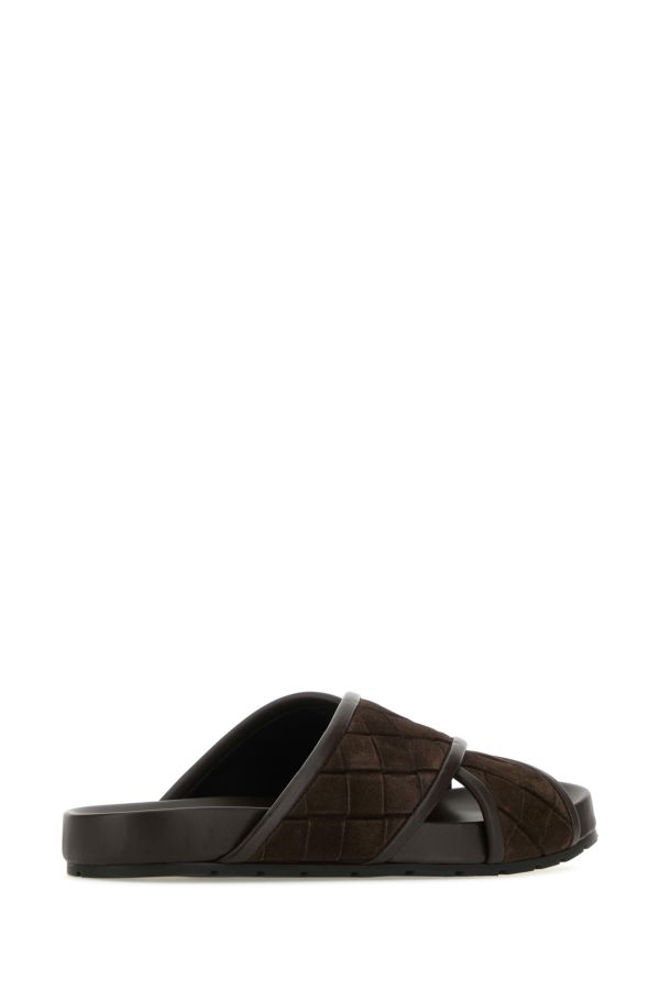 BOTTEGA VENETA | Chocolate suede Tarik slippers