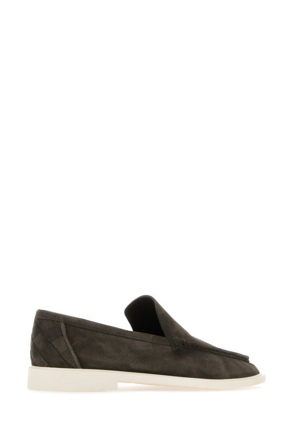 BOTTEGA VENETA | Dark grey suede Astaire loafers