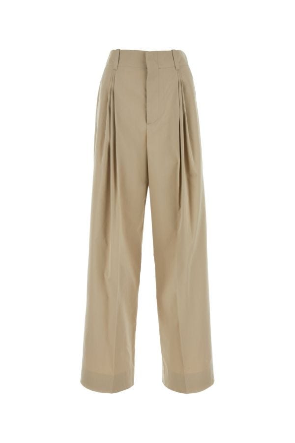 BOTTEGA VENETA | Cappuccino cotton blend pant