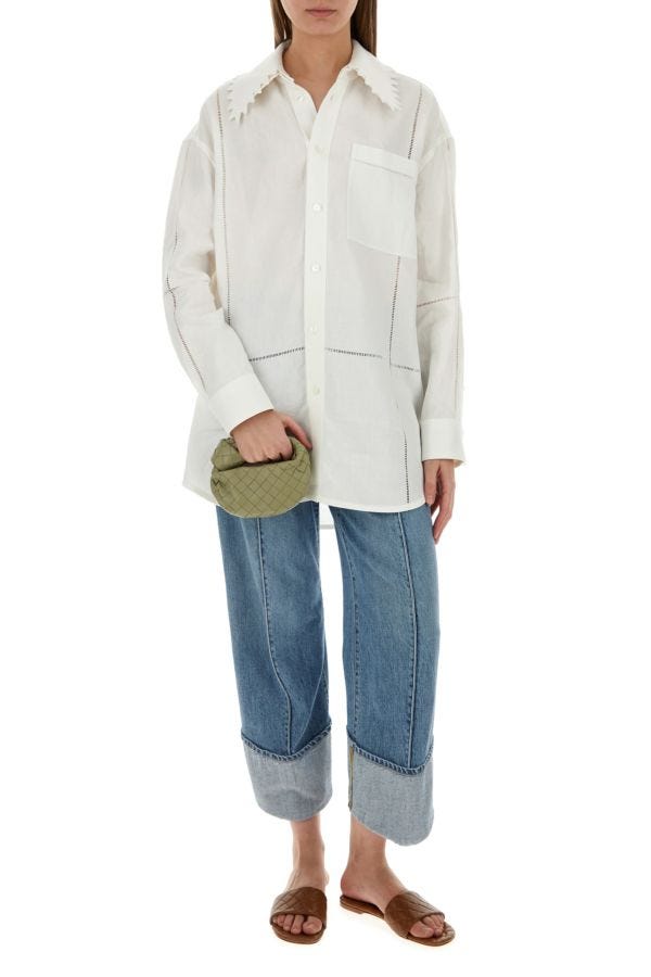 BOTTEGA VENETA | White linen shirt