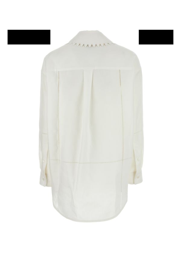 BOTTEGA VENETA | White linen shirt