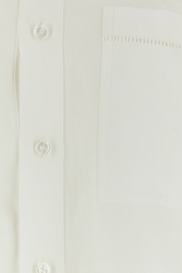 BOTTEGA VENETA | White linen shirt