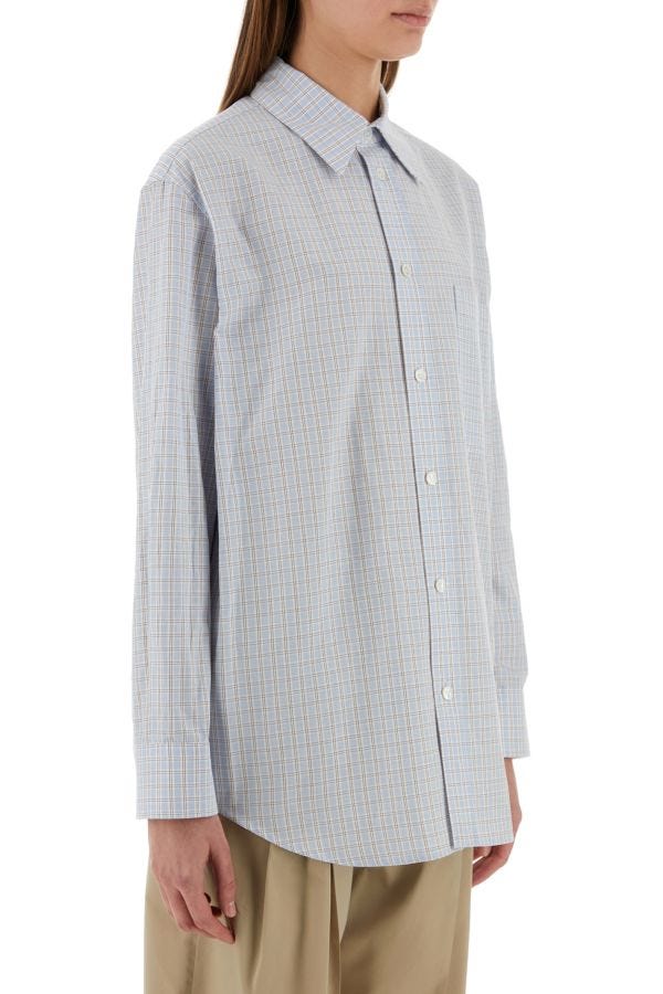 BOTTEGA VENETA | Embroidered cotton blend shirt