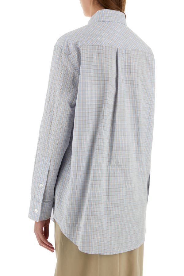BOTTEGA VENETA | Embroidered cotton blend shirt
