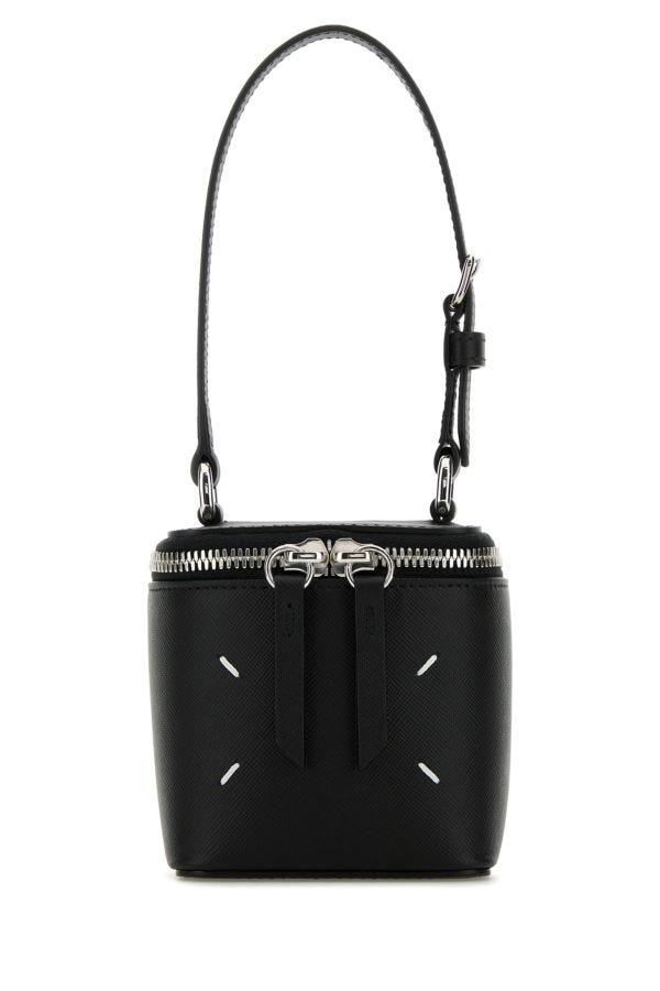 MAISON MARGIELA | Black leather Mini Box handbag