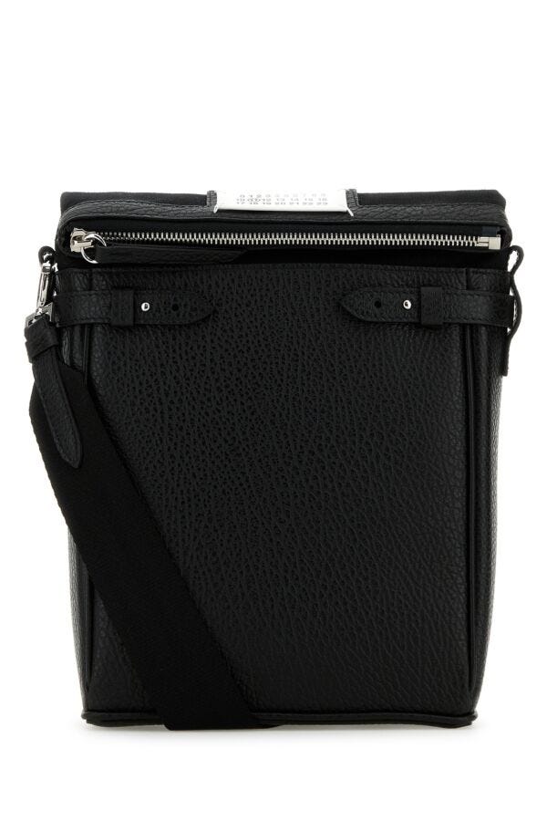MAISON MARGIELA | Black leather 5AC Camera Bag Vertical crossbody bag
