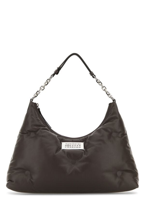 MAISON MARGIELA | Brown nappa leather medium Glam Slam Hobo shoulder bag