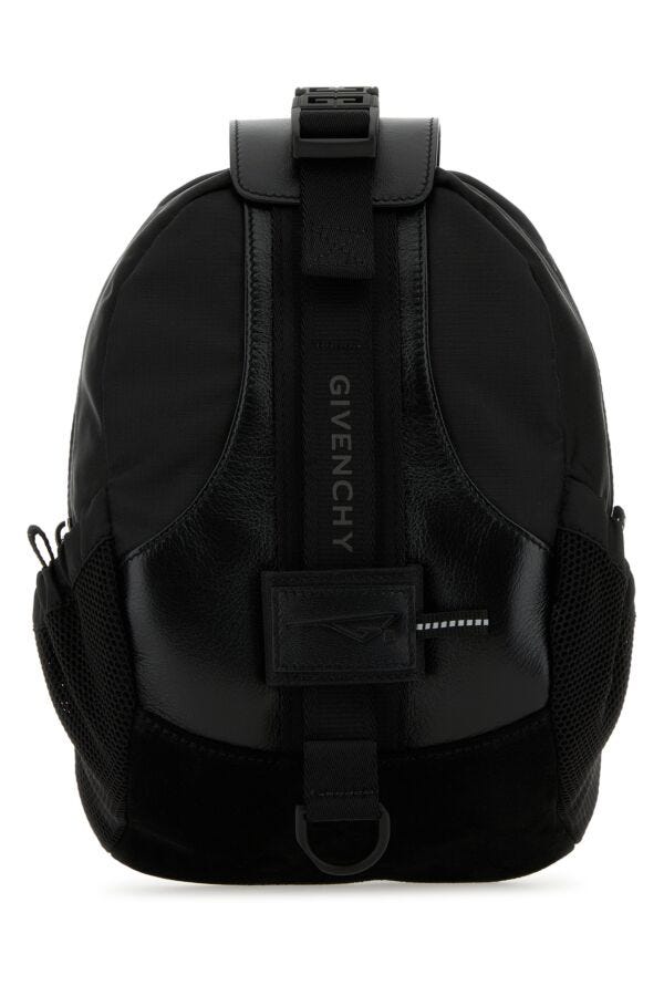 GIVENCHY | Black nylon and leather G-Trail crossbody bag