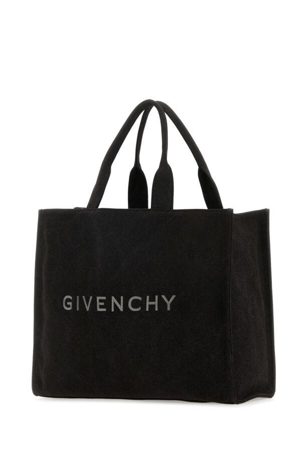 GIVENCHY | Black canvas Givenchy shopping bag