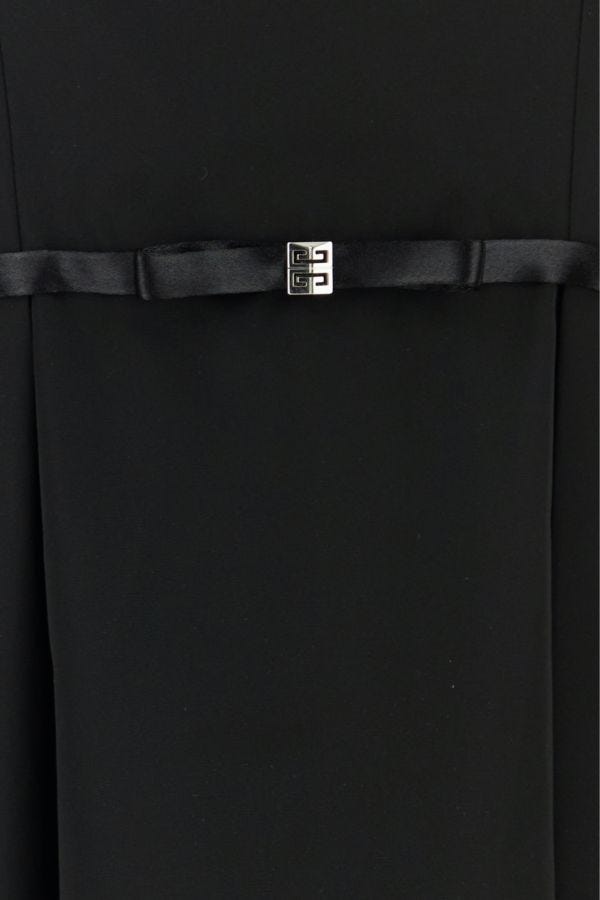 GIVENCHY | Black taffetas mini dress