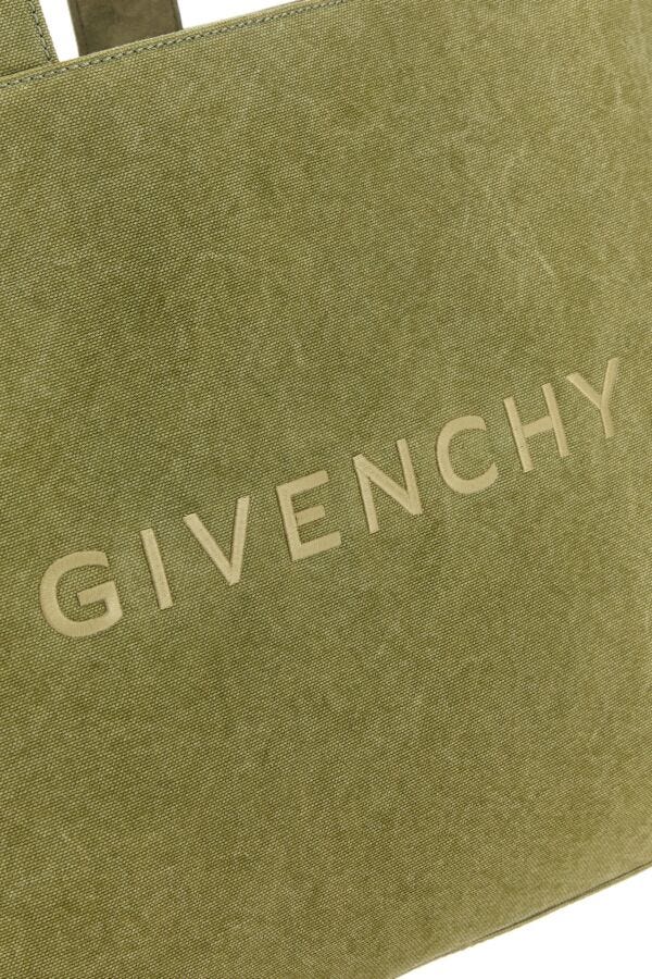 GIVENCHY | Khaki canvas Givenchy shopping bag